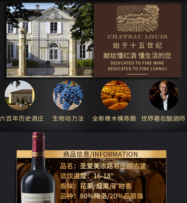 ·׳ǱCHATEAU LOUIS2017 ·ׯ԰űɺѾ ʥ¡ԭƿԭװ ֧װ